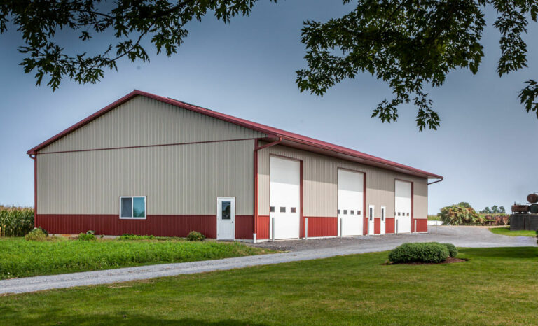 post-frame building pole barn equipment shed